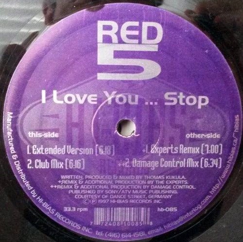Red 5 – I Love You ... Stop! 