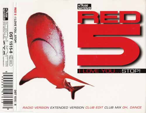 Red 5 ‎– I Love You...Stop! (CD Maxi Single) usado (VG+) box 7