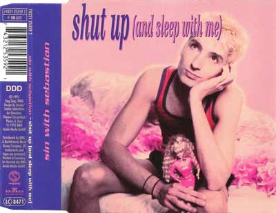 Sin With Sebastian ‎– Shut Up (And Sleep With Me) (CD Maxi Single) usado (VG+) maleta