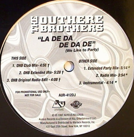 The Outhere Brothers – La De Da De Da De (We Like To Party)