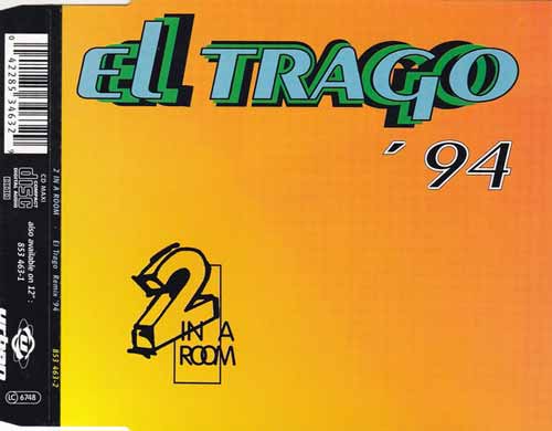 2 In A Room ‎– El Trago (The Drink) (Remix '94) (CD Maxi Single) usado (VG+) box 8