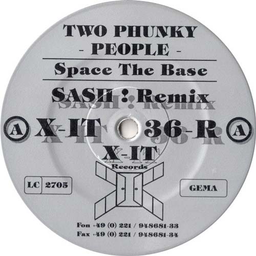 Two Phunky People – Space The Base / DJ Killa! (Vinilo 10" usado) (VG+) disco BK
