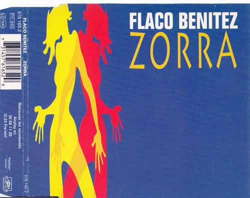Flaco Benitez ‎– Zorra (CD Maxi Single) usado (VG+) maleta